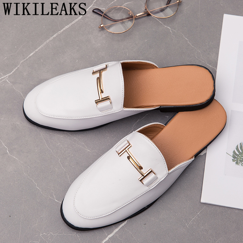 Men'S Shoes Qn - Black Half Shoes For Men Leather