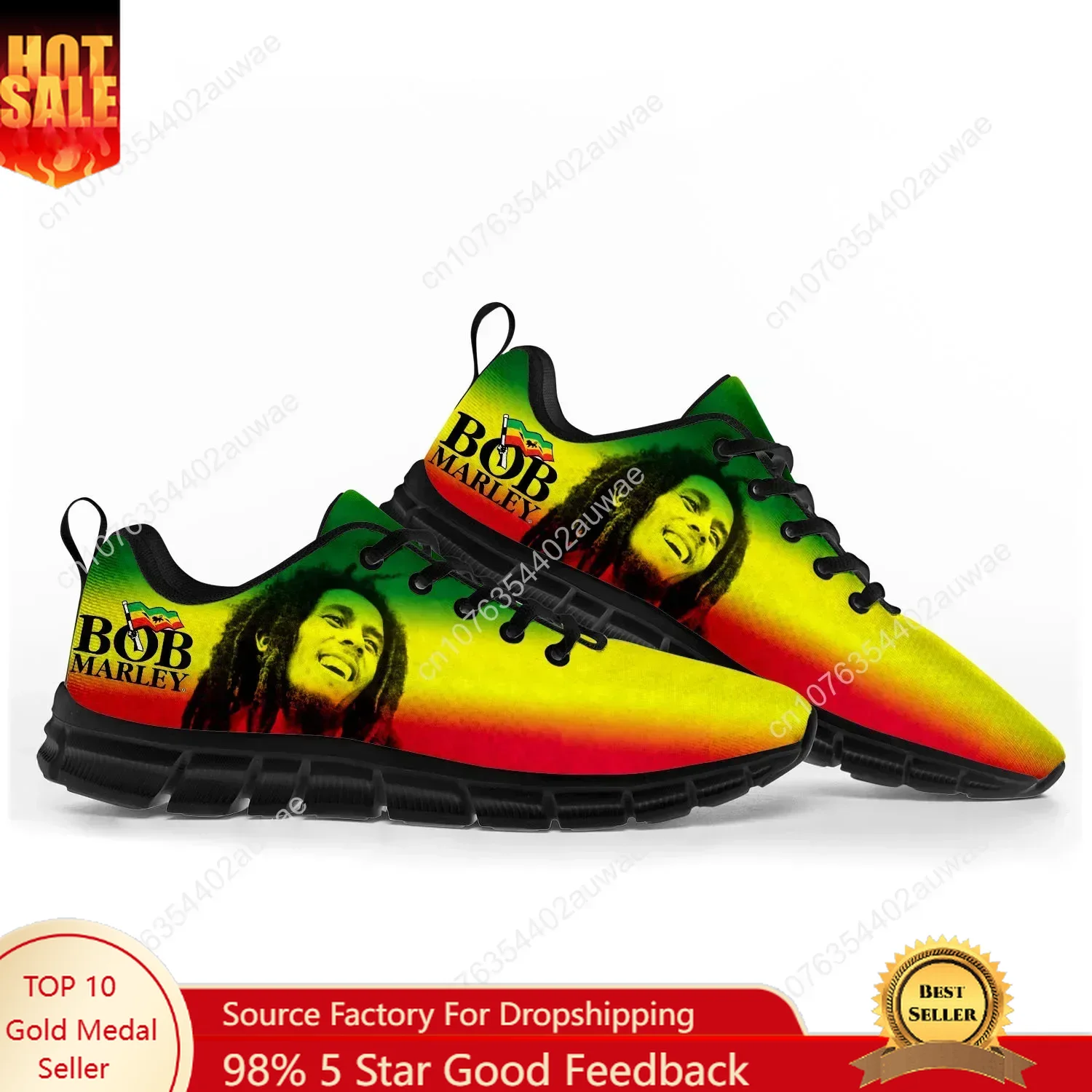 Men'S Shoes Qn - Bob Marley Reggae Rasta Music Singer