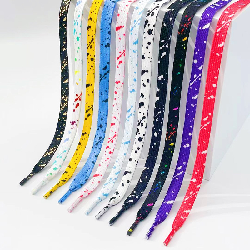 New Splash Ink Shoelaces for S - Men Shoes White Colour review and price