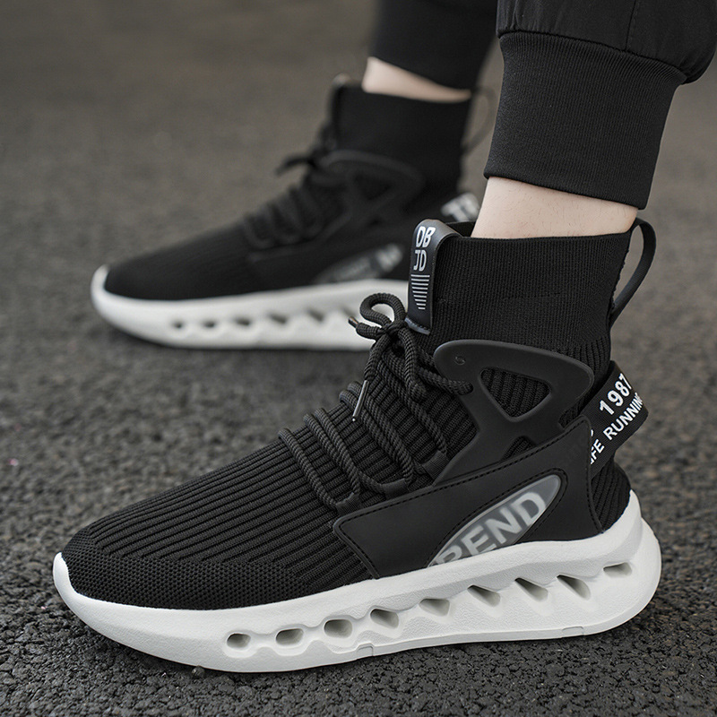 Trendy Men High Top Sock Shoes - Men'S Shoes For Running review and price