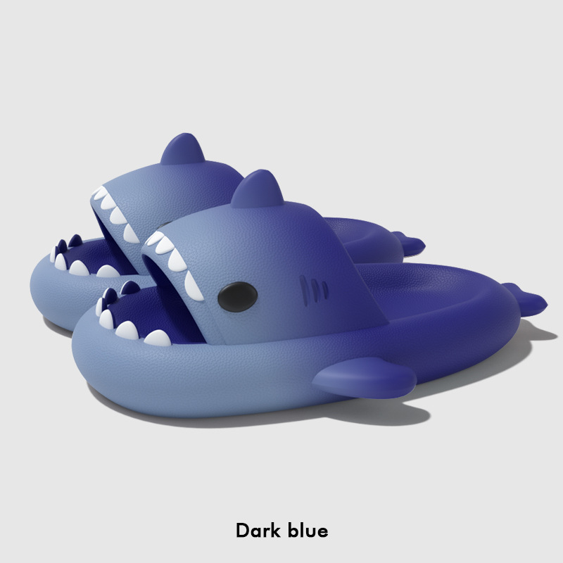 Cute Cartoon Shark Slippers Fo - Men'S Shoes To Women'S Size review and price