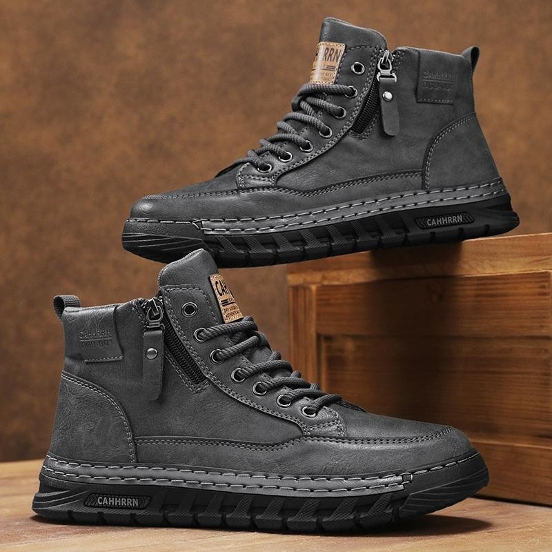 Men Leather High Top Ankle Boo - Men'S Shoes Comfortable Walking review and price