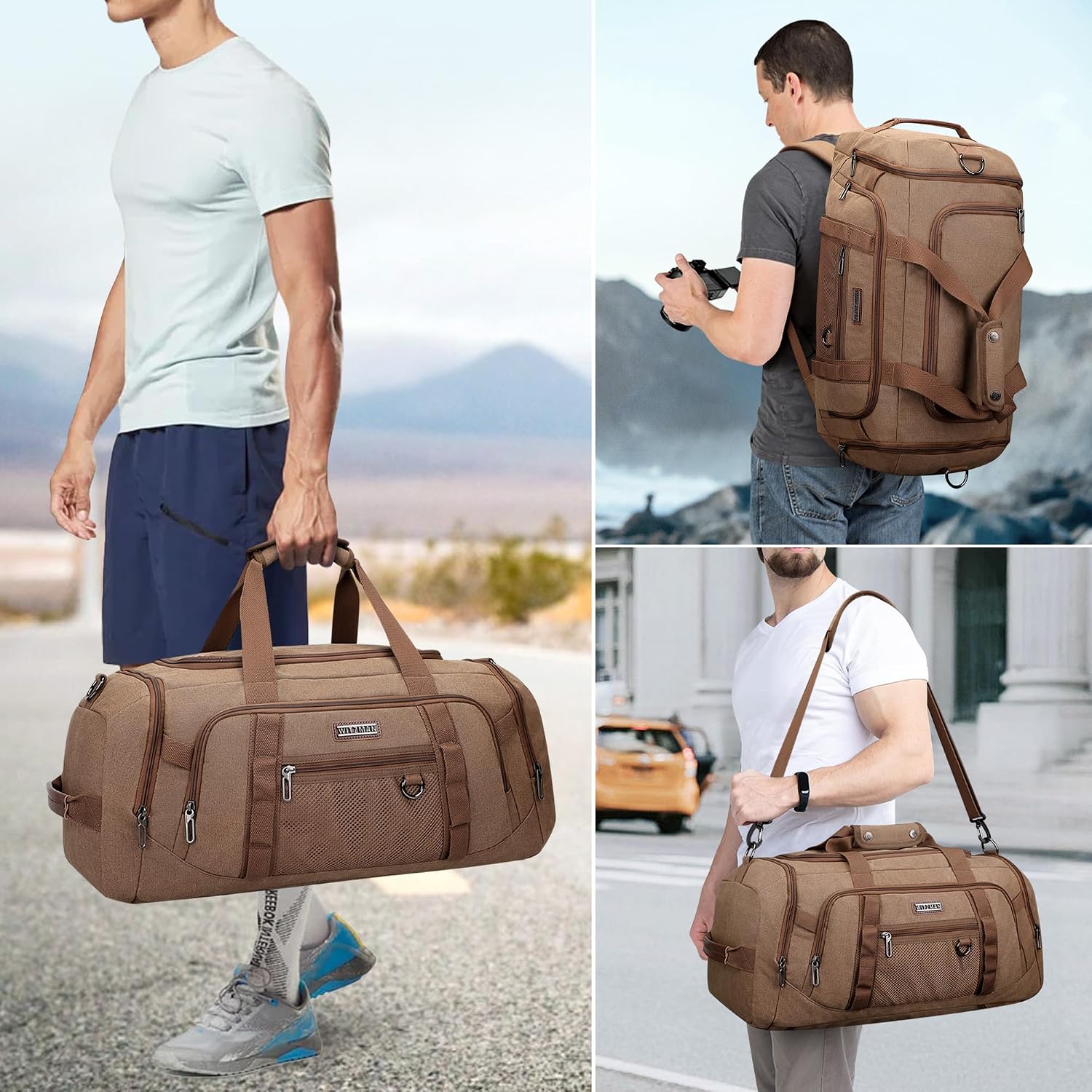 Canvas Duffle Bag for Men 3 in - Men Shoes Men review and price