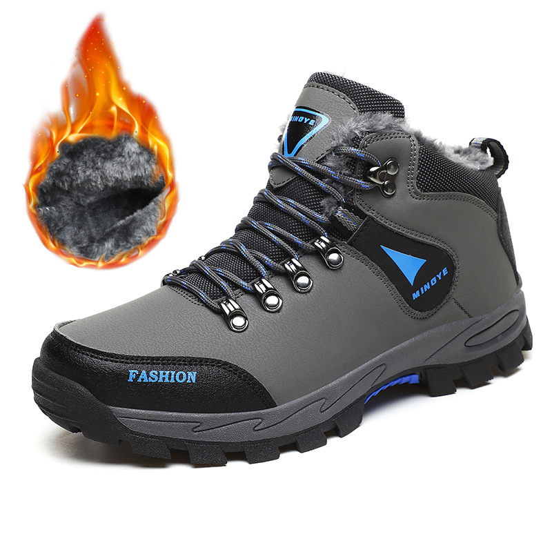 Men's Boots Winter Warm Fleece - Men Shoes White Colour review and price