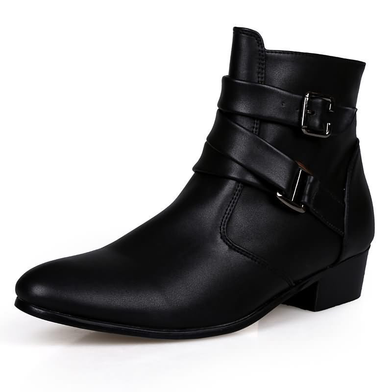 Luxury Men Boots Leather Chels - Men Shoes White Colour review and price