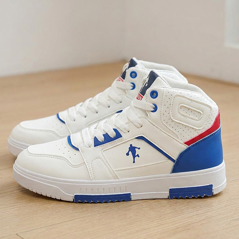 Men's White High-Top Color Blo - Men Shoes White Colour review and price