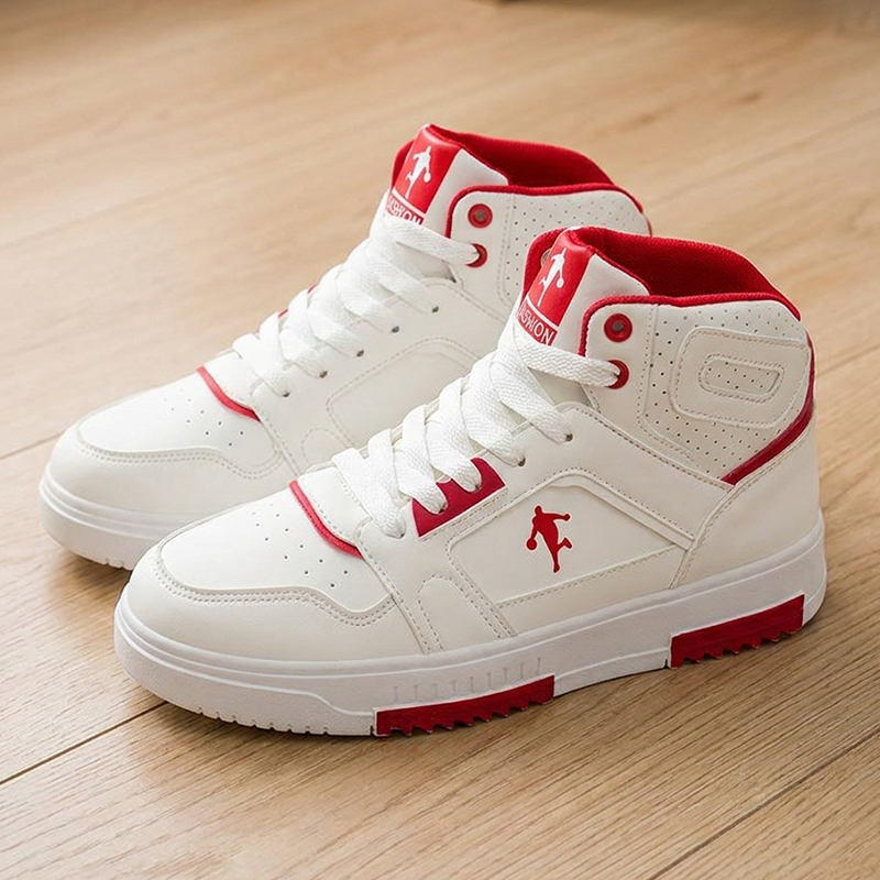 Men's White High-Top Color Blo - Men Shoes White Colour review and price