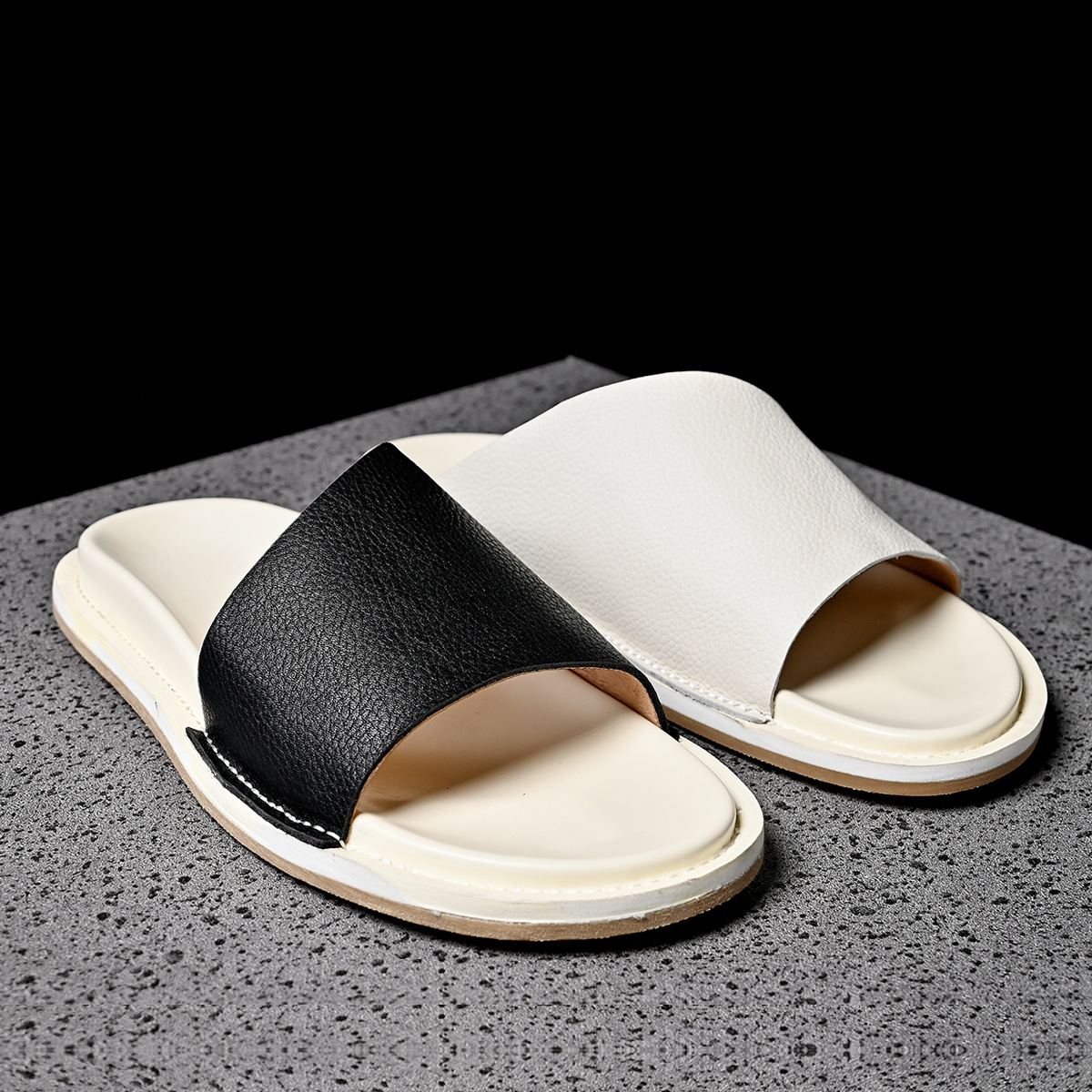 High Quality Soft Men Genuine  - Men'S Shoes Qn review and price